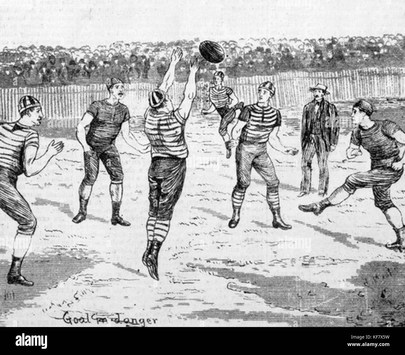 Une vue historique de Geelong, une ville de Victoria, en Australie, datant d'environ 1880, mettant en valeur l'architecture coloniale et le développement de la ville. Banque D'Images