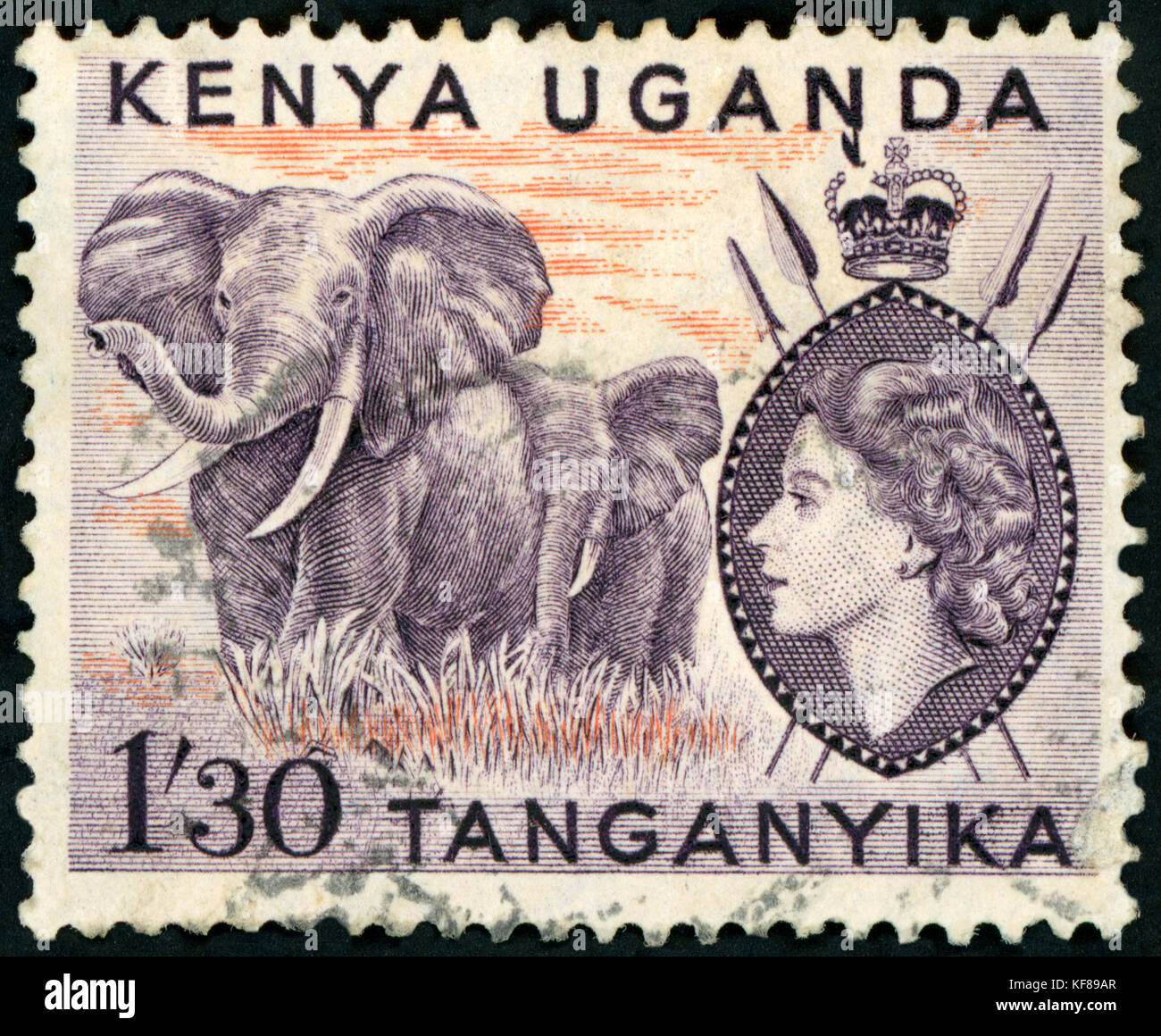 Timbre-poste - Kenya Banque D'Images