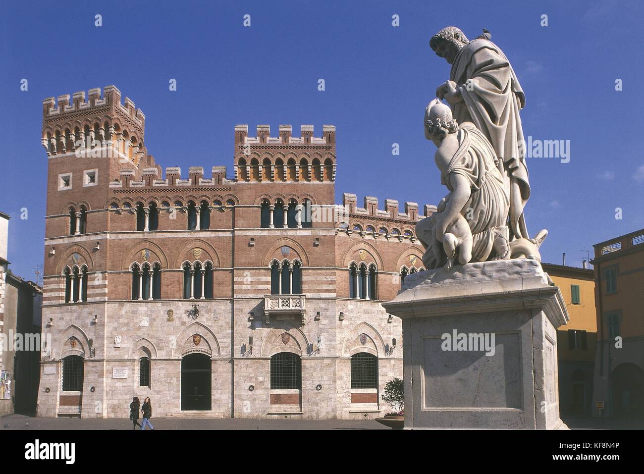 La toscane, Grosseto. Le Palazzo della provincia. Banque D'Images