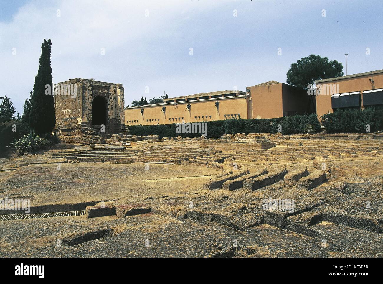 Phalaris et oratoires un musée sur un comitium, (1er siècle b.c.), Phalaris d'Agrigente, Sicile, oratoires, région de l'italie Banque D'Images