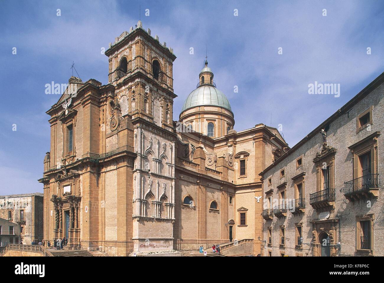 Italie, Sicile, Piazza Armerina, la cathédrale Banque D'Images