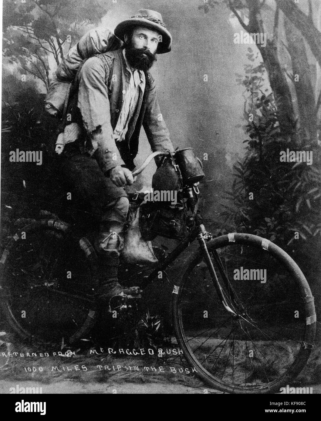 Goldminer vélo 1895 Banque D'Images
