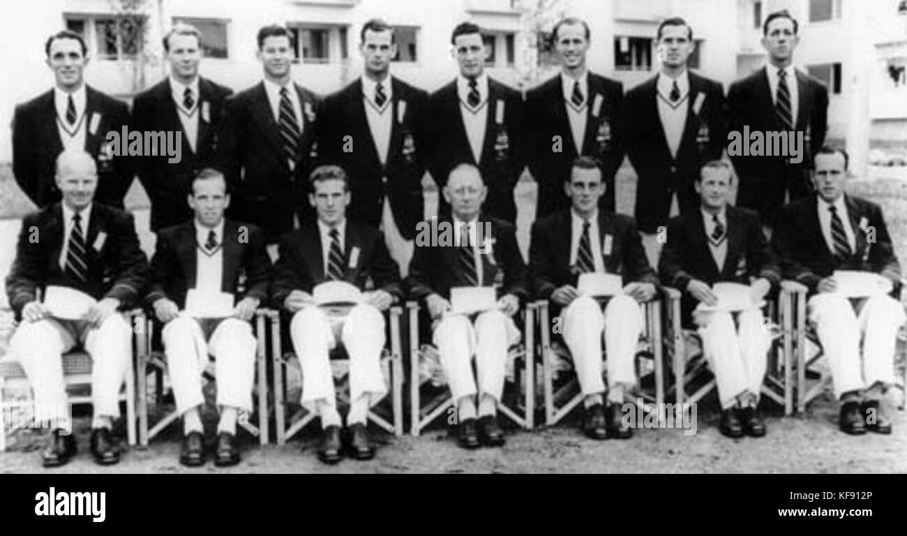 Aust 1952 RowingSquad Banque D'Images