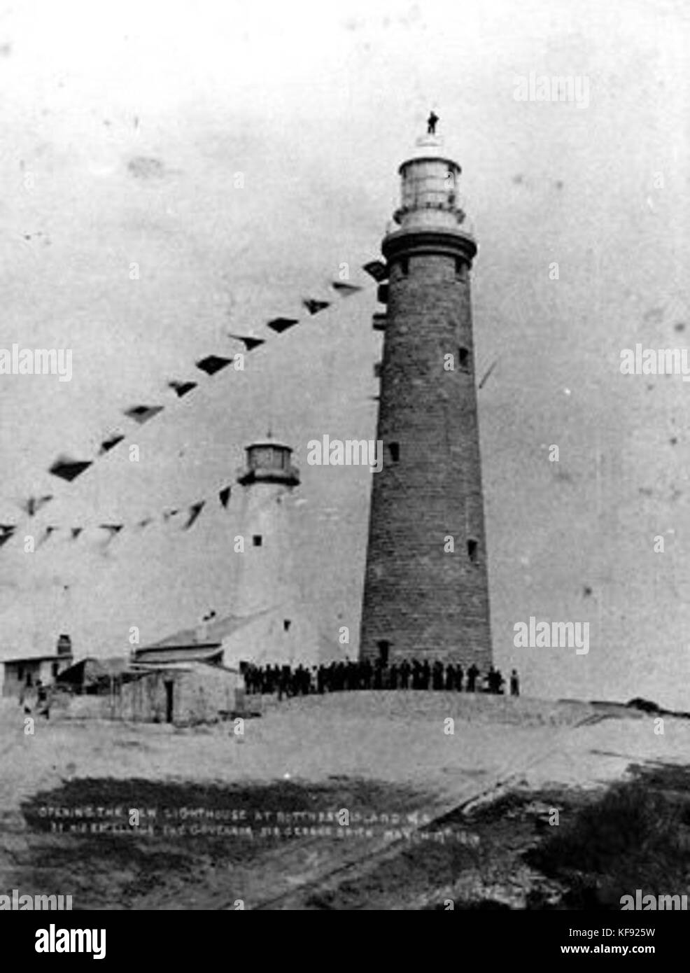Phare de Rottnest 1896 Ouverture Banque D'Images