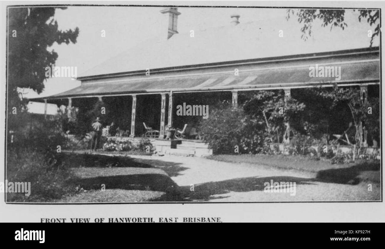 1121252 Vue de face, à Lytton Hanworth Road, East Brisbane, 1930 Banque D'Images
