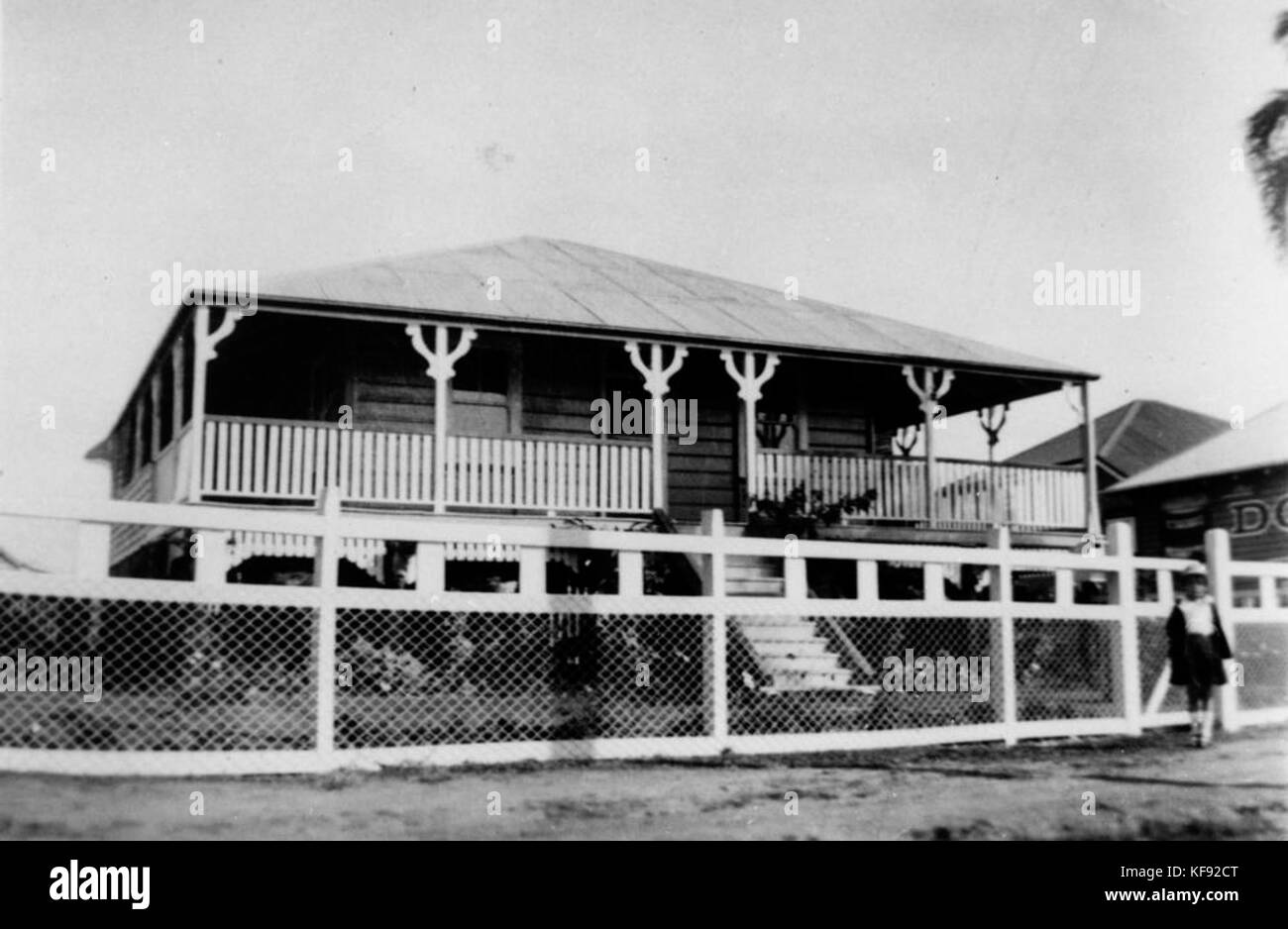 1121340 Chambre de W.A. Richardson près du vieux tram terminus à Chermside, ca. 1923 Banque D'Images