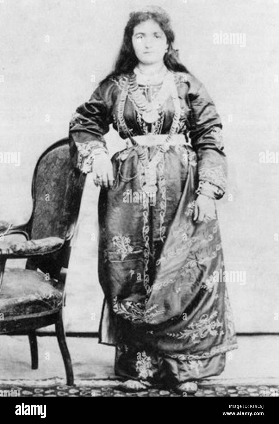 Costume de mariage national arménien femme Garahisar 1900 Afion Banque D'Images