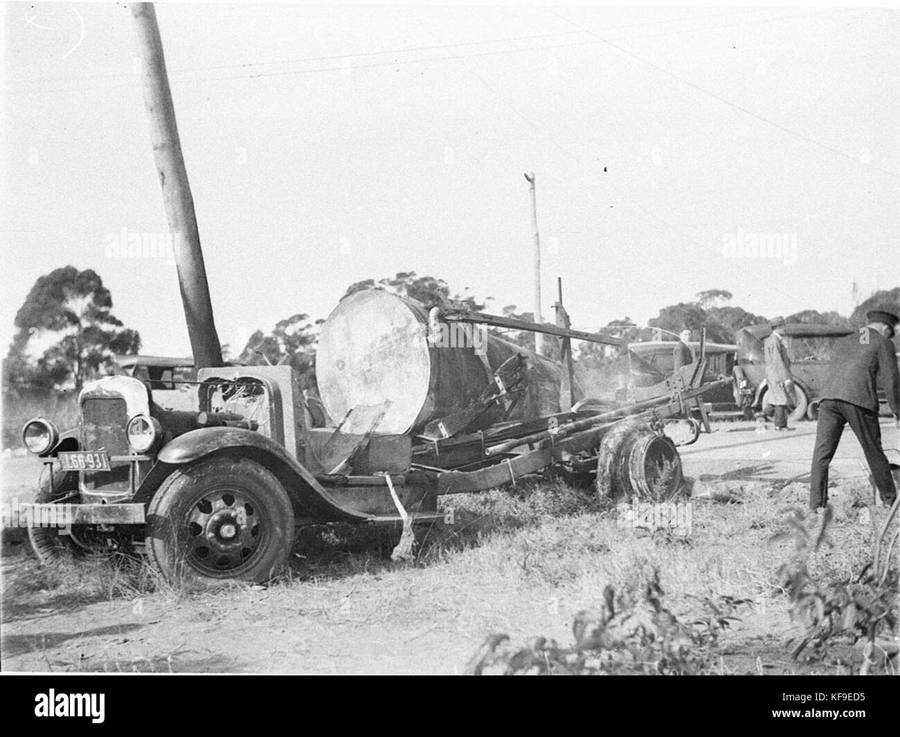 6570 British Australian Petroleum BAP-citerne d'essence pour moteurs Panache smash Banque D'Images