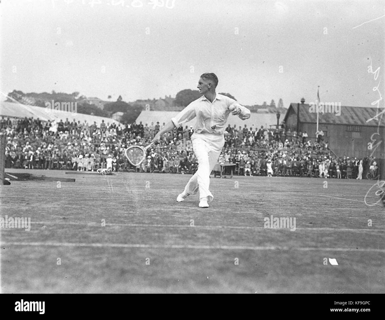 7821 Jack Crawford en action Centre Court Ville Blanche Banque D'Images