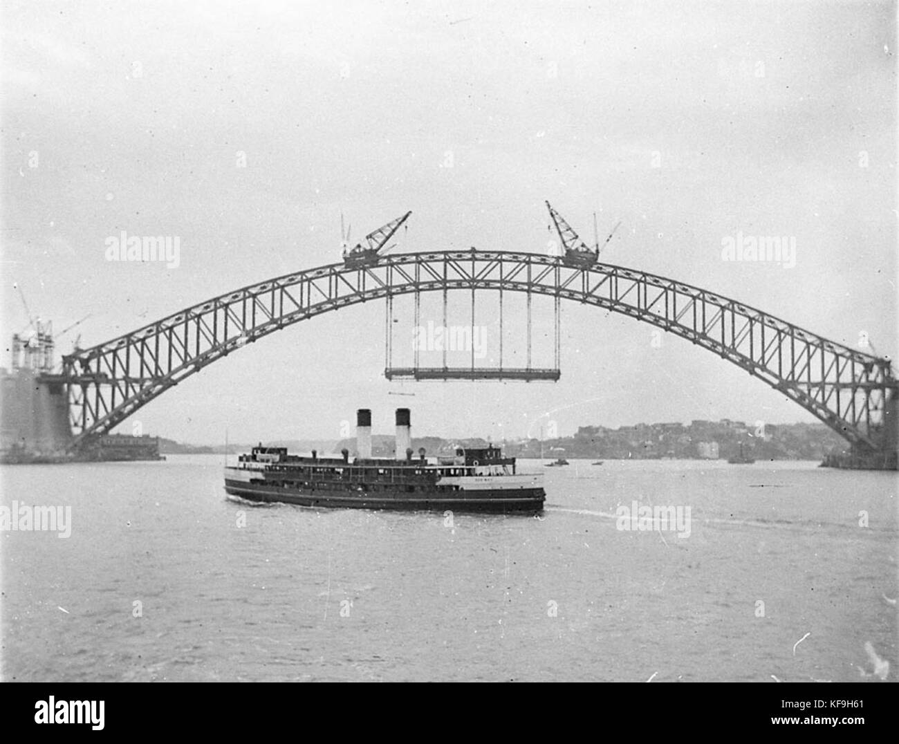 7535 Manly Ferry Dee Pourquoi passe près de projet autoroutier soient inférieurs aux Harbour Bridge Banque D'Images