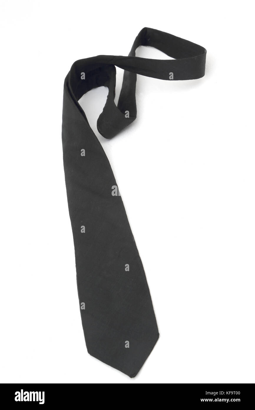 Cravate noire Banque D'Images