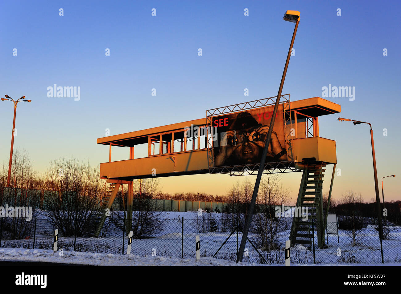 Frontière, poste de contrôle frontalier Helmstedt-Marienborn, traversée, ddr geschichte, deutschland, europe, européenne, fremdenverkehr, république démocratique allemande Banque D'Images