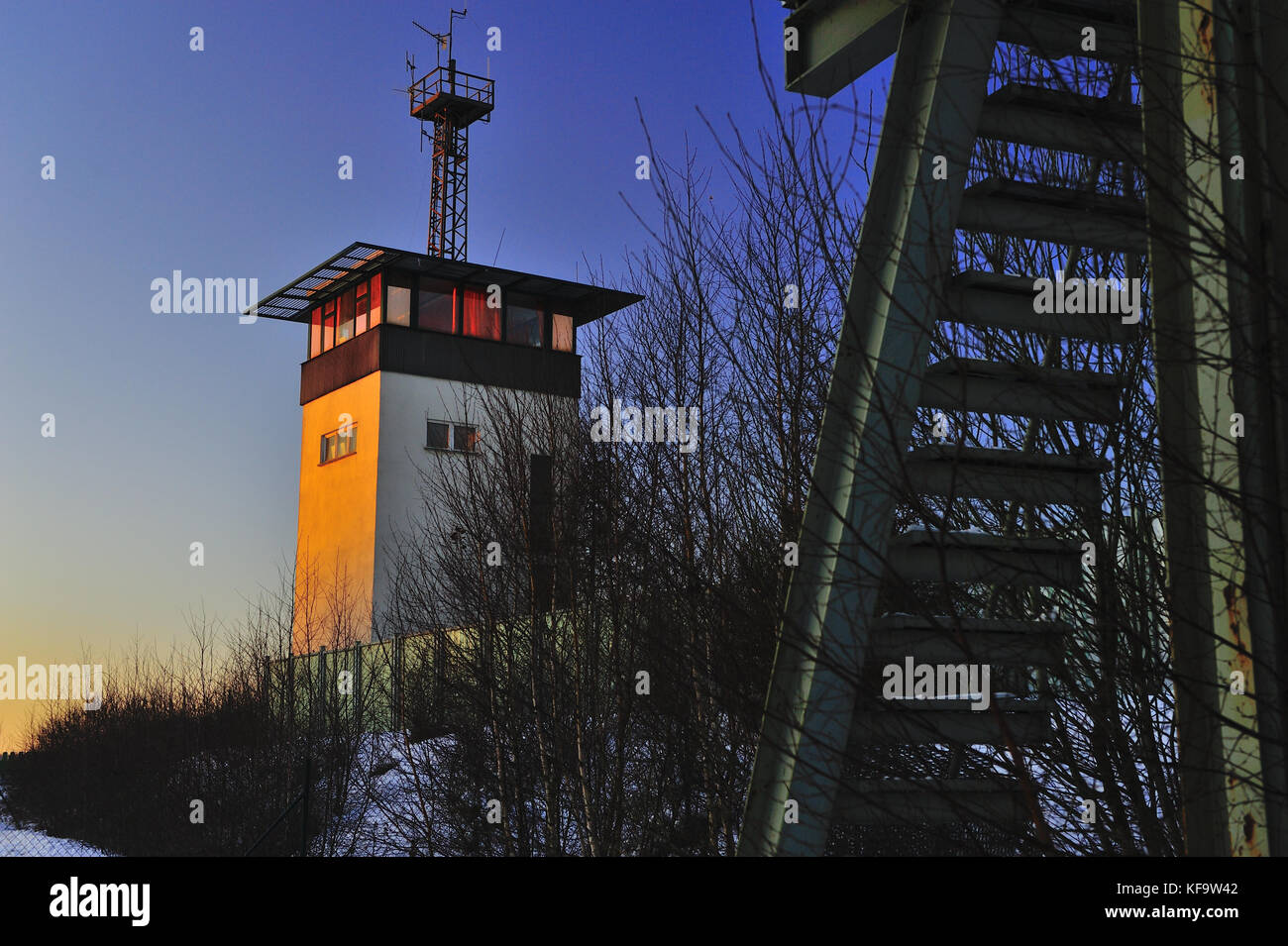 Frontière, poste frontière helmstedt-marienborn, crossing, ddr geschichte, France, Europe, European, fremdenverkehr, République démocratique allemande Banque D'Images