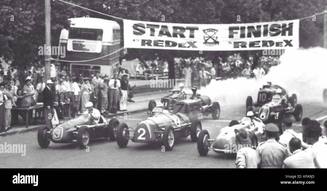 1953 Grand Prix d'Australie début Banque D'Images