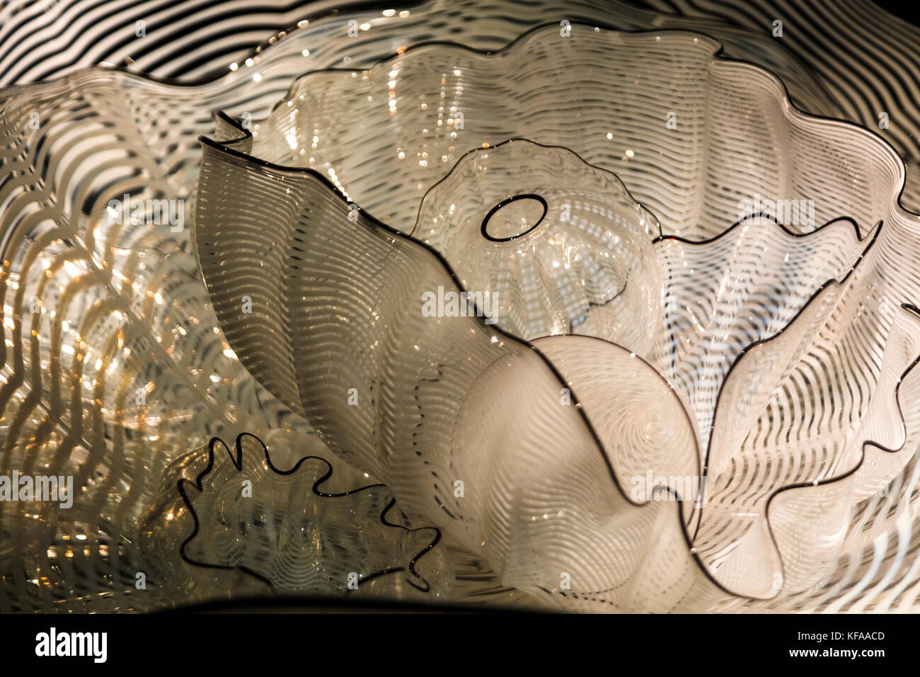 Images de la collection Chihuly d'œuvres d'art en verre de Dale Chihuly dans le centre-ville de Petersburg, Floride. Banque D'Images