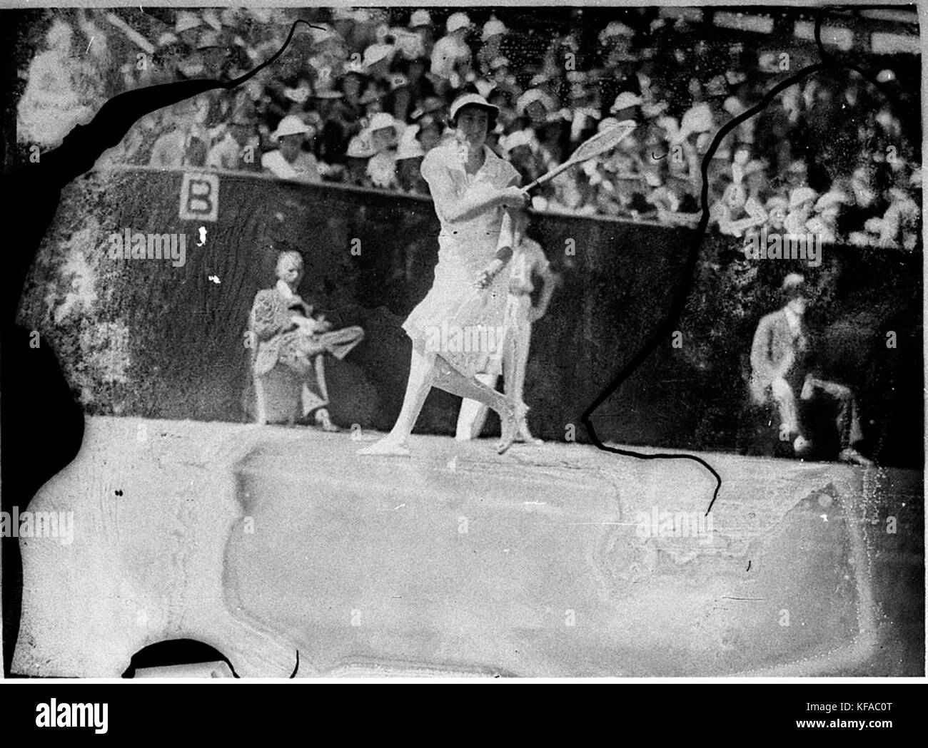 456286 femme non identifiée tennis player White City Banque D'Images