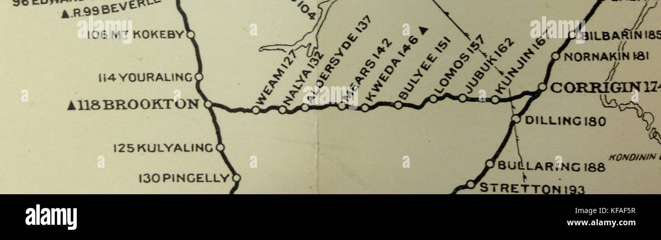 Stations Brookton Corrigin Banque D'Images