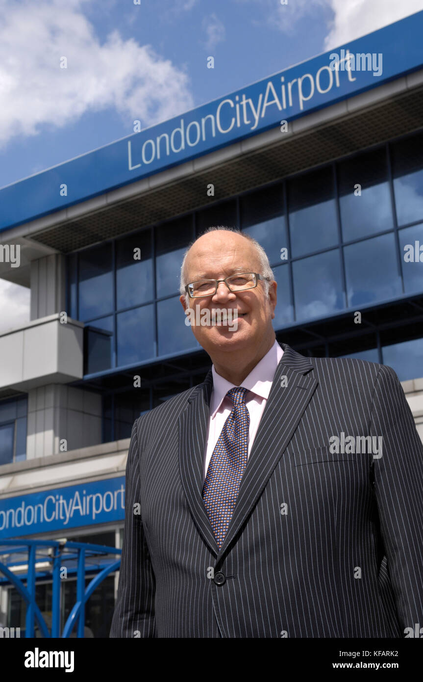 Richard Gooding, Directeur de l'aéroport de London City Banque D'Images