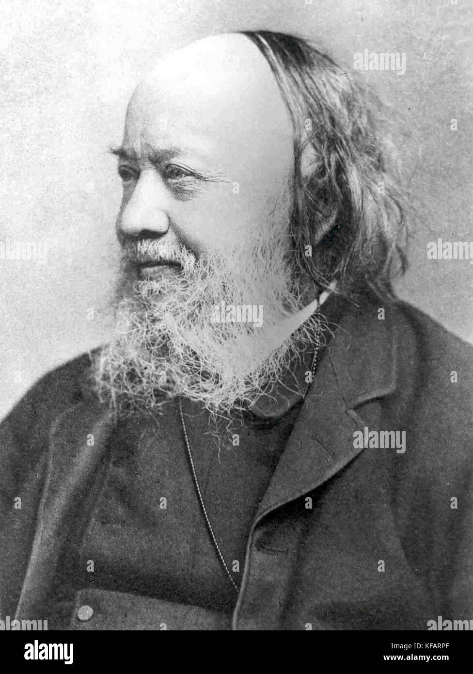 Sir Edwin Chadwick, réformateur social anglais qui a travaillé à la réforme des lois et des pauvres à améliorer l'assainissement et de la santé publique Banque D'Images