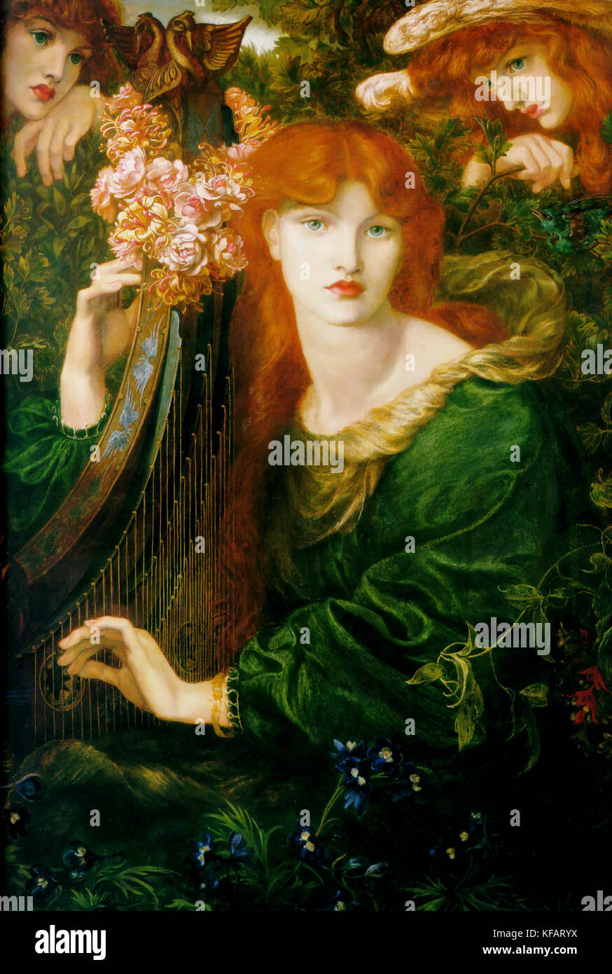 Alexa wilding par Dante Gabriel Rossetti 1873 Banque D'Images