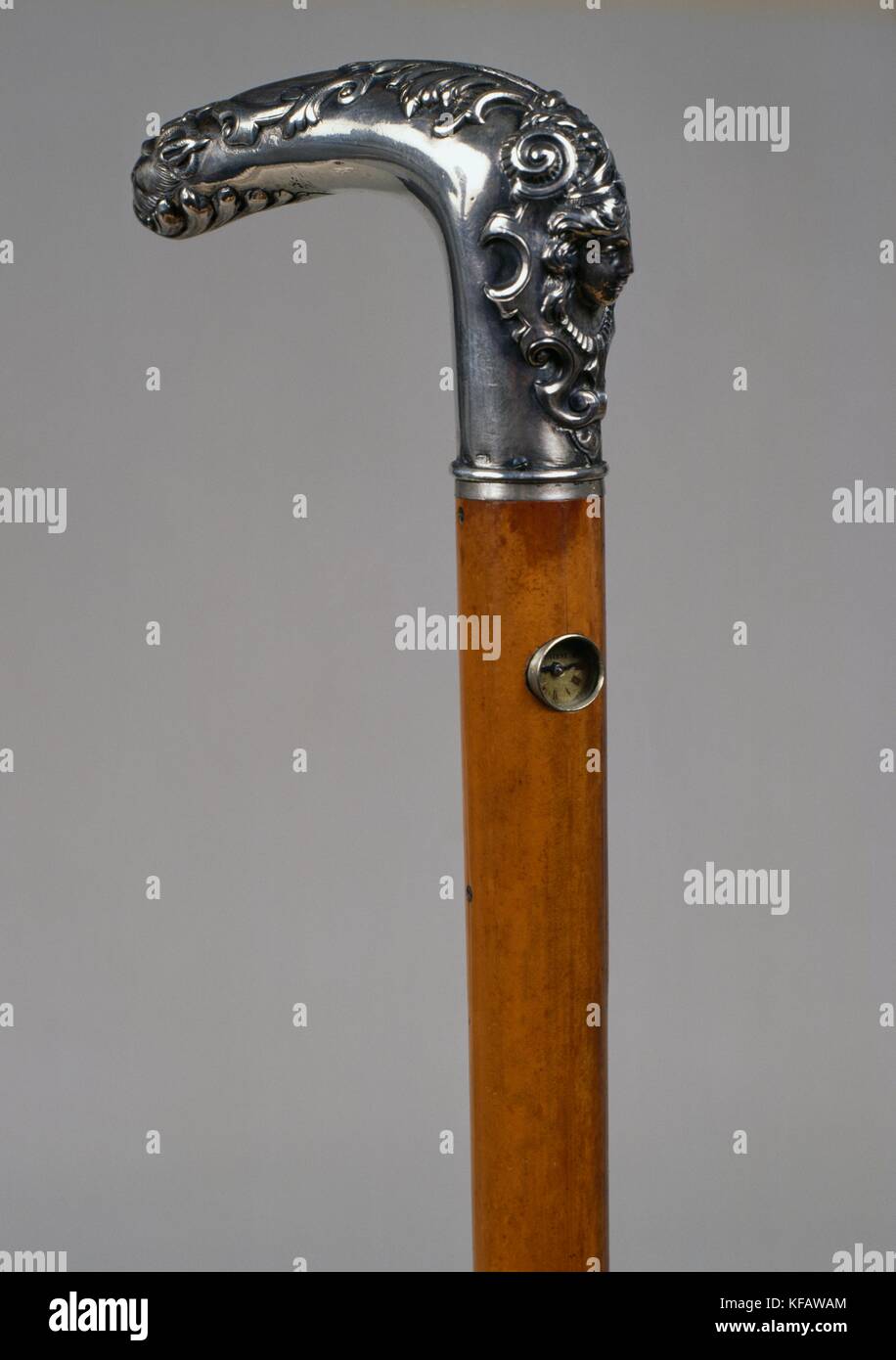 Cravache Ancienne De Chasse à Cheval – Manche Malacca Et Argent Fin 1893