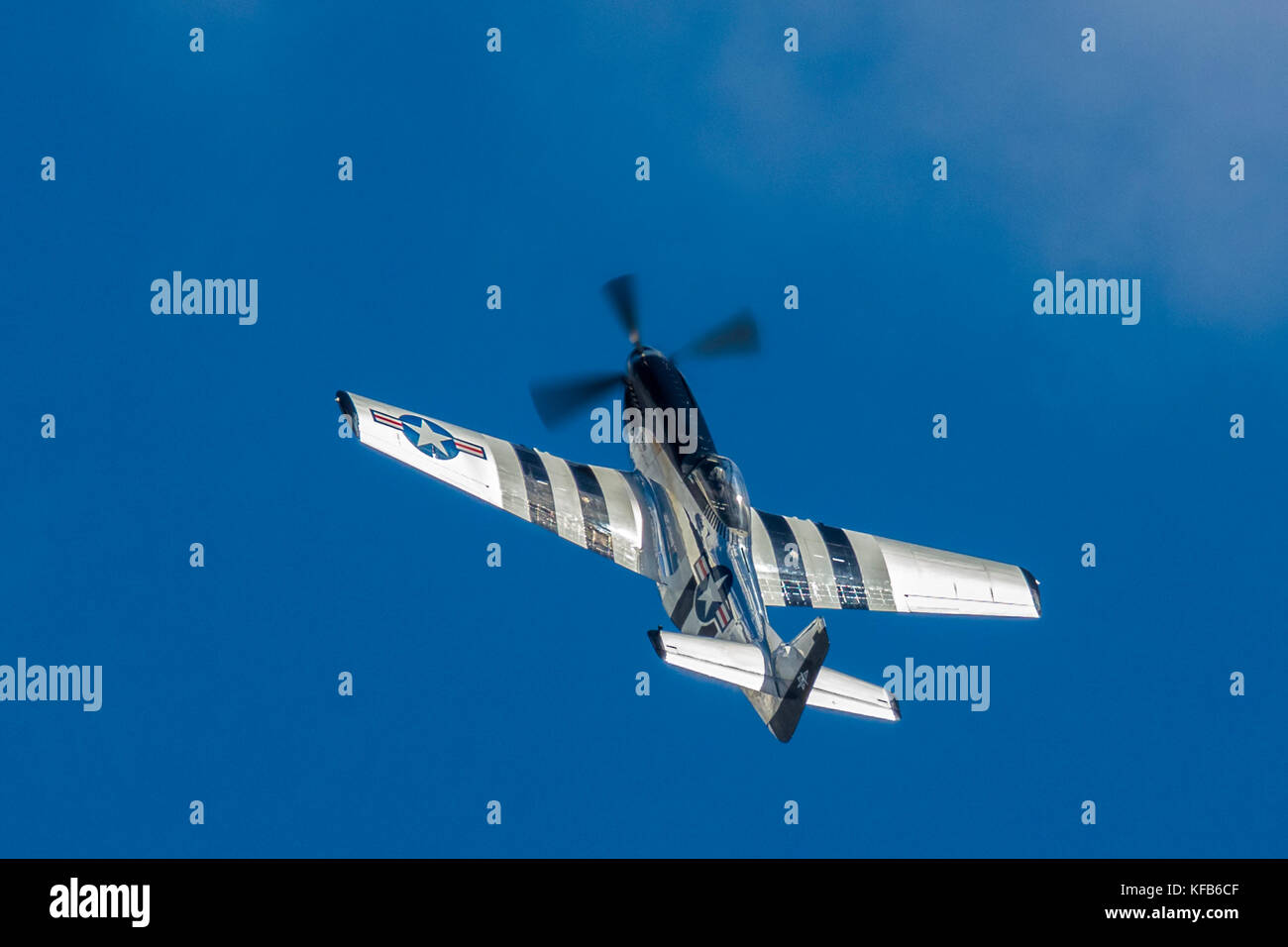 QuicSilver P-51D Mustang. Vol au Florida International Air Show à Punta Gorda en Floride Banque D'Images