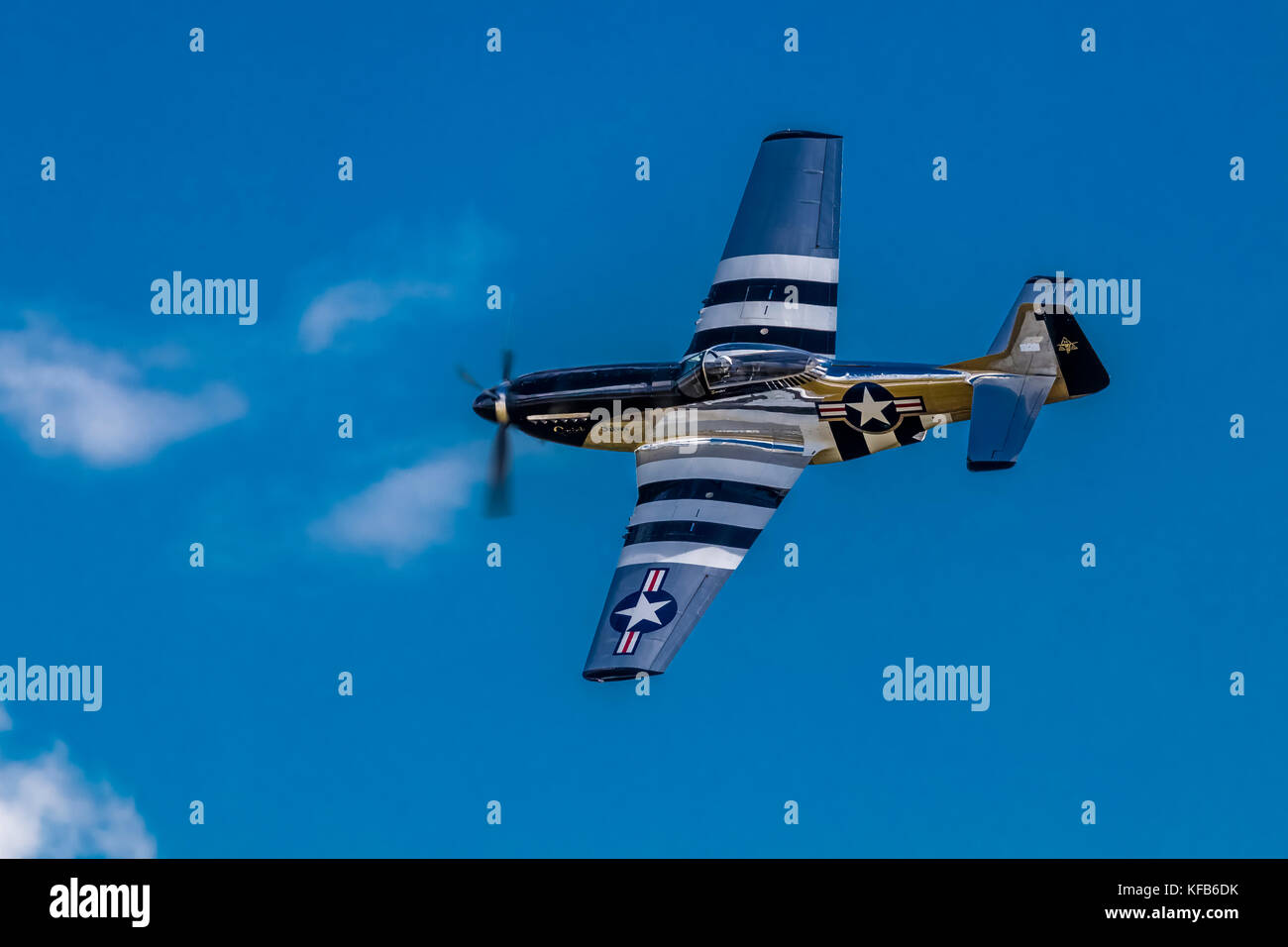 QuicSilver P-51D Mustang. Vol au Florida International Air Show à Punta Gorda en Floride Banque D'Images