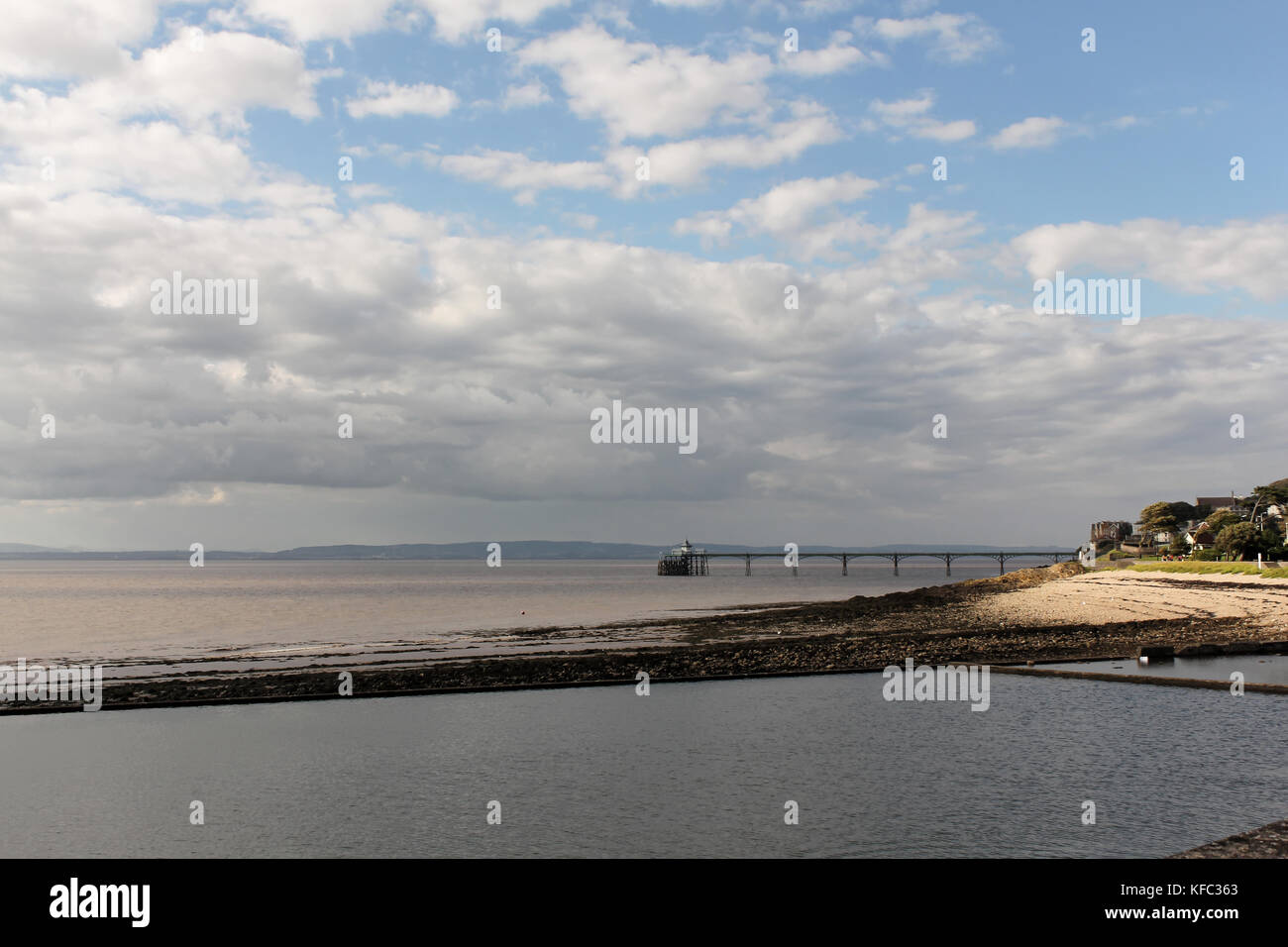 jetée de Clevedon Banque D'Images