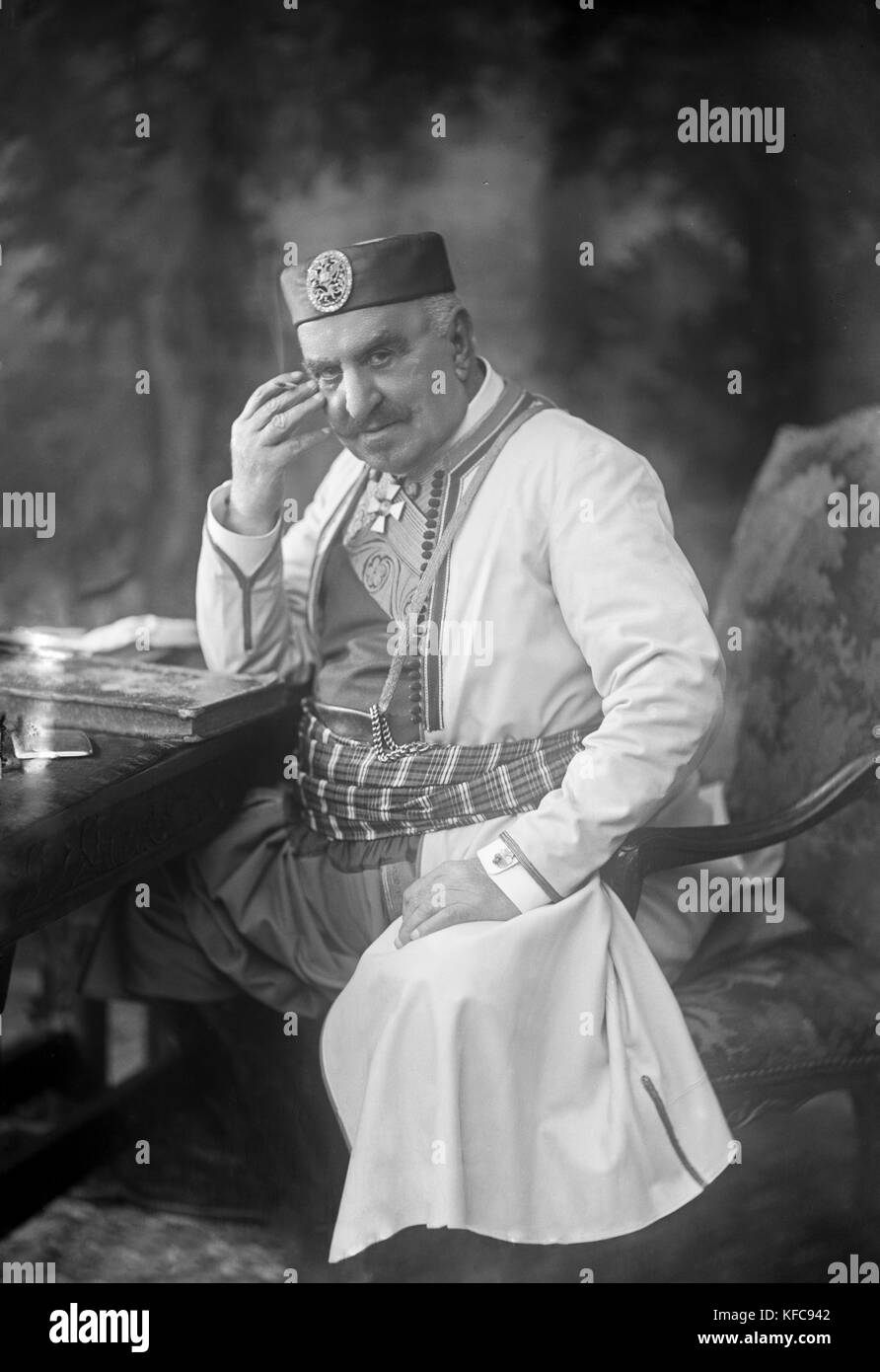 Nikola i Petrovic-Njegos (1841-1921), roi du Monténégro de 1841 à 1918. C. Banque D'Images