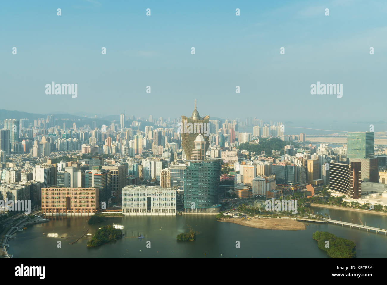 Image de Macao (Macao), Chine. gratte-ciel et des capacités au centre-ville de casino à Macao (Macao). Banque D'Images