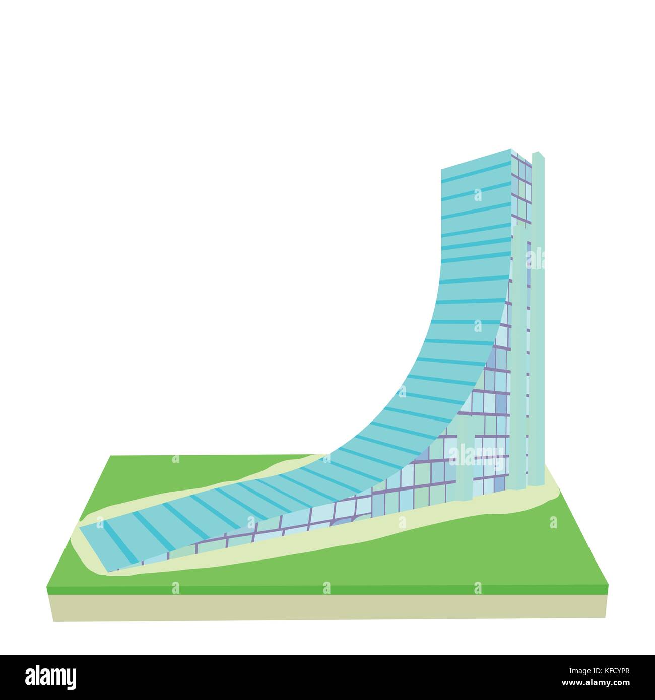 Springboardvicon, cartoon style Illustration de Vecteur