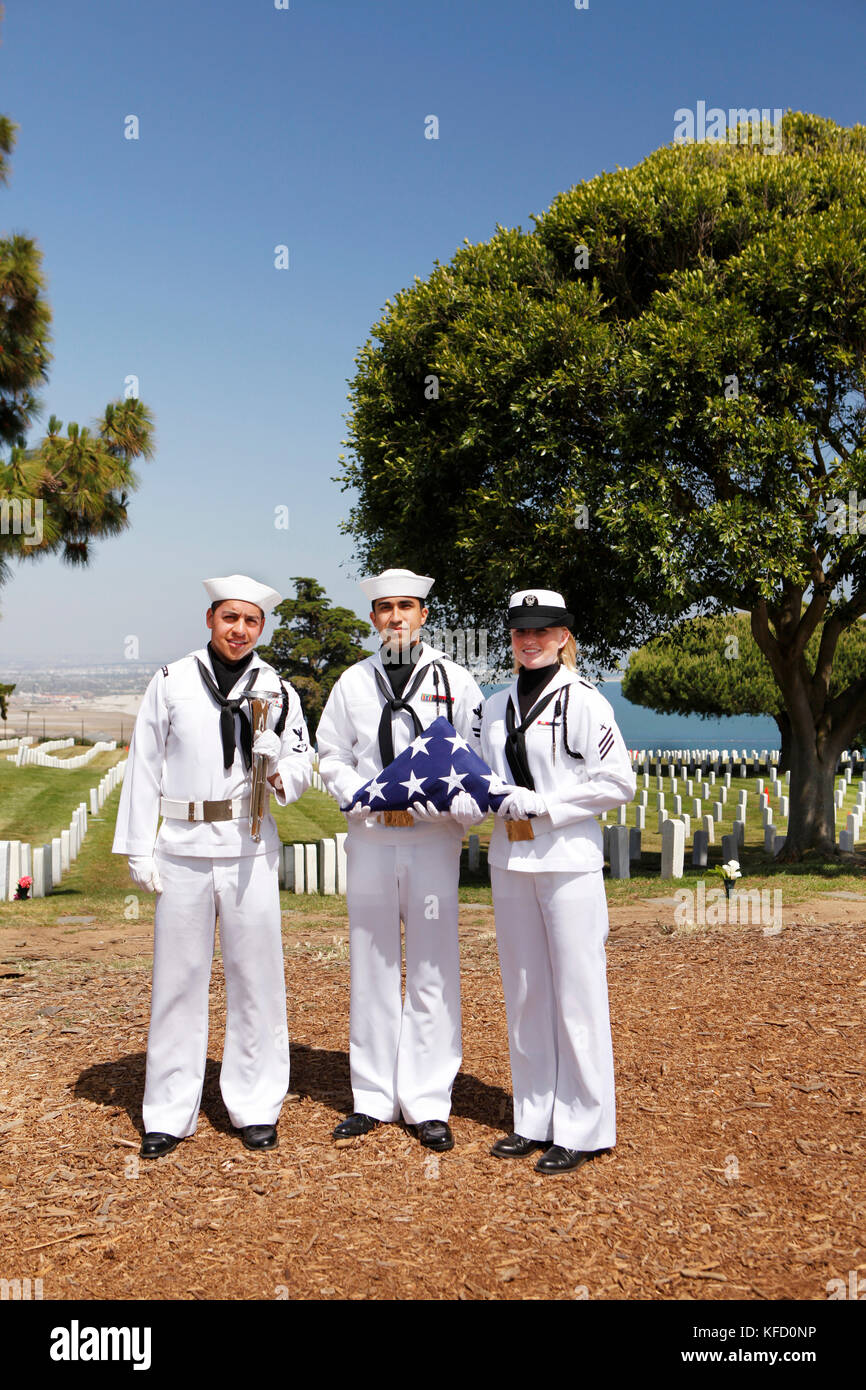 États-unis, Californie, San Diego, fort rosecrans national cemetery Banque D'Images