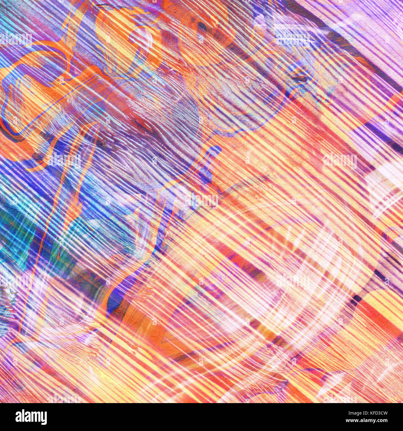 Formation en art conçu. utilisé éléments acrylique. Banque D'Images