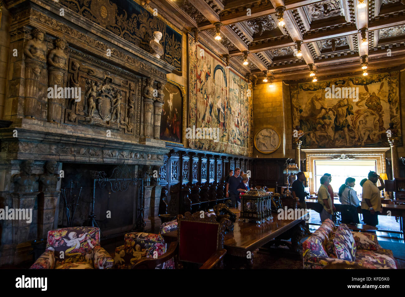 Casa Grande, Hearst Castle, big sur, Californie, USA Banque D'Images