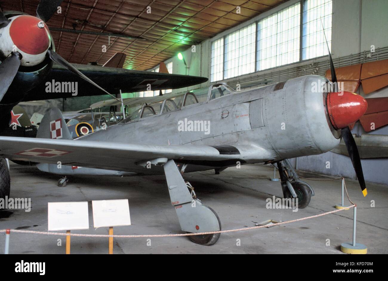 Musée de l'air de Cracovie (Pologne), JAK 11 avion (URSS, 1946) Banque D'Images