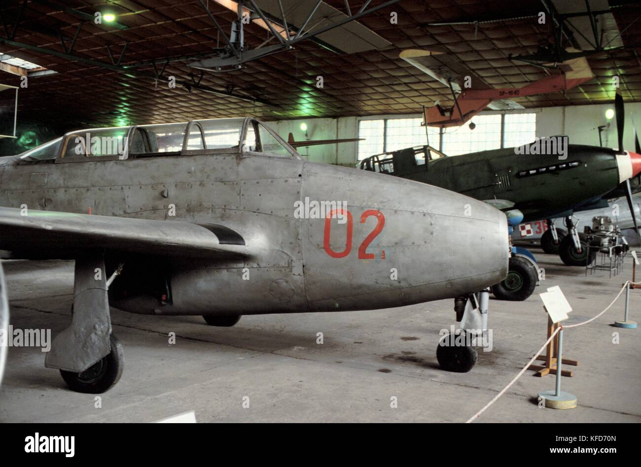 Musée de l'air de Cracovie (Pologne), le Yak 23 avion de chasse (URSS, 1947) Banque D'Images