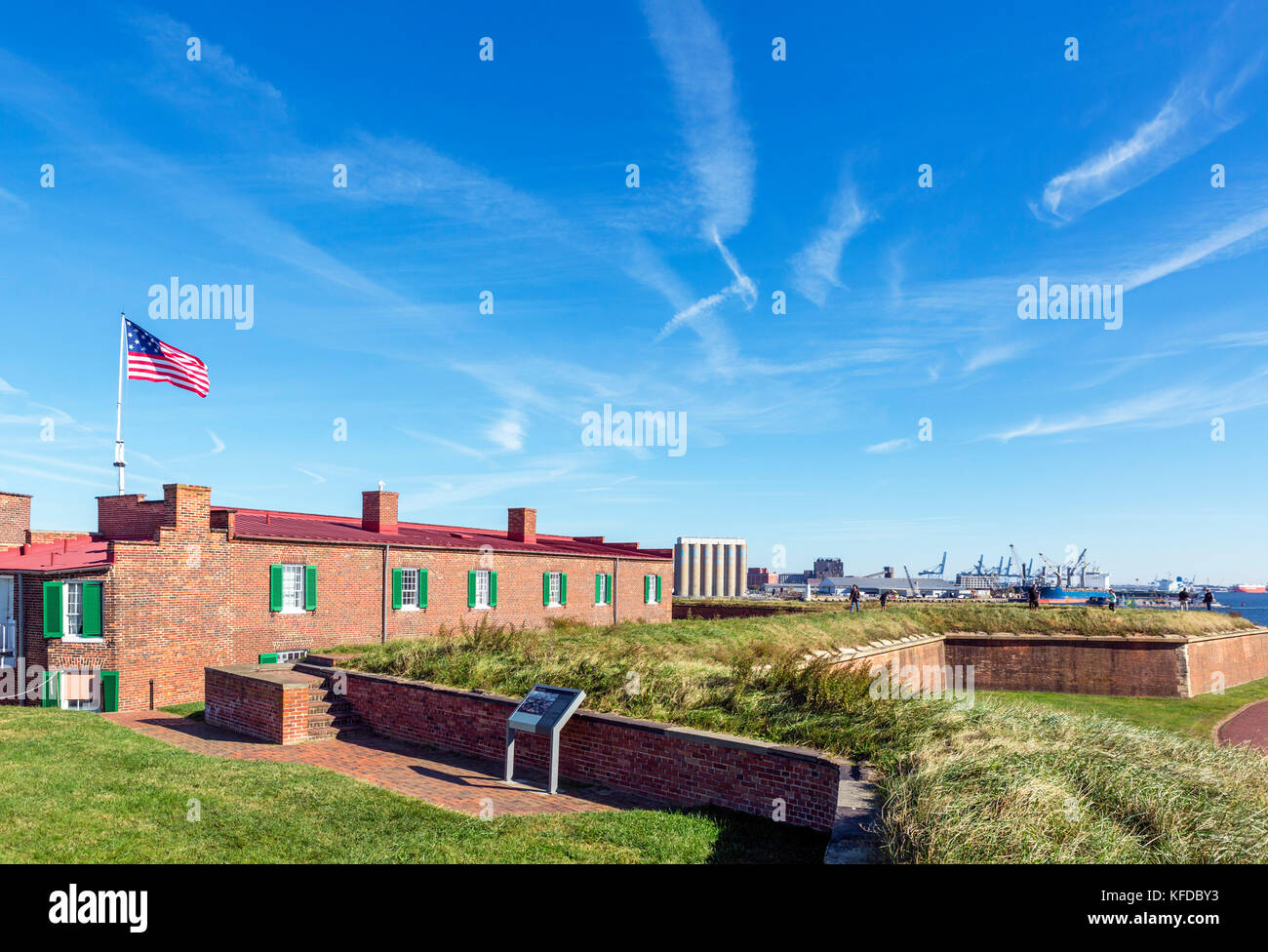 Le Fort McHenry National Monument, Baltimore, Maryland, USA Banque D'Images