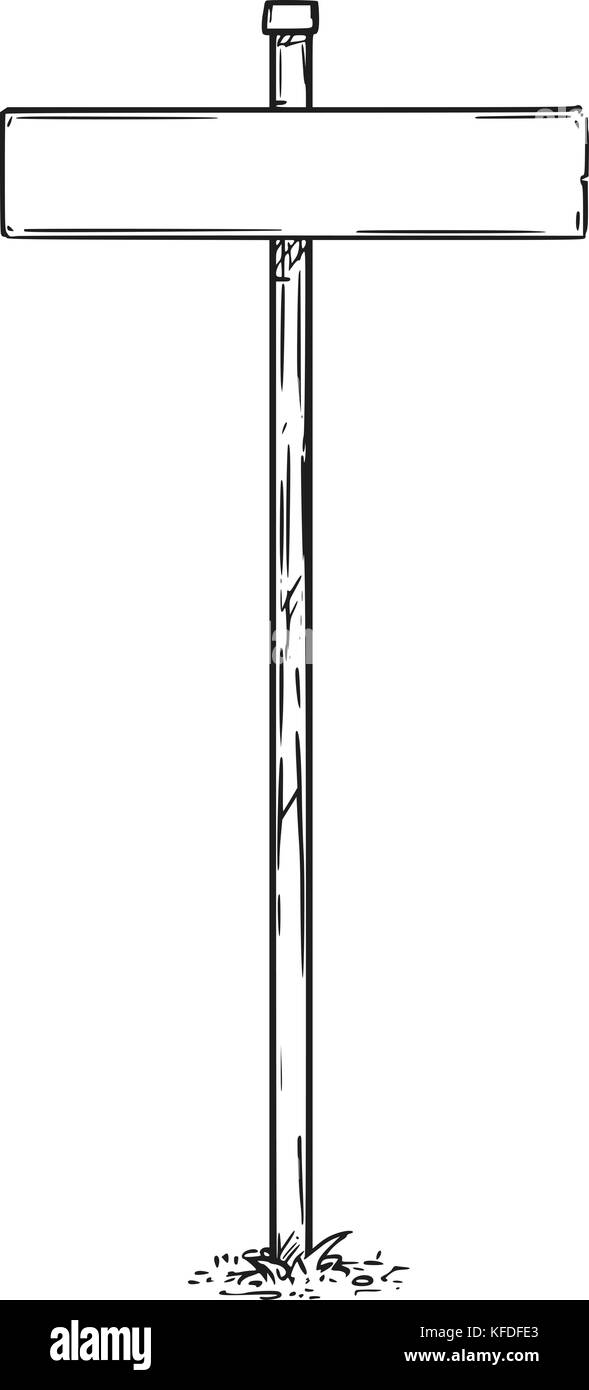 Vide de dessin vectoriel blank sign board. Illustration de Vecteur
