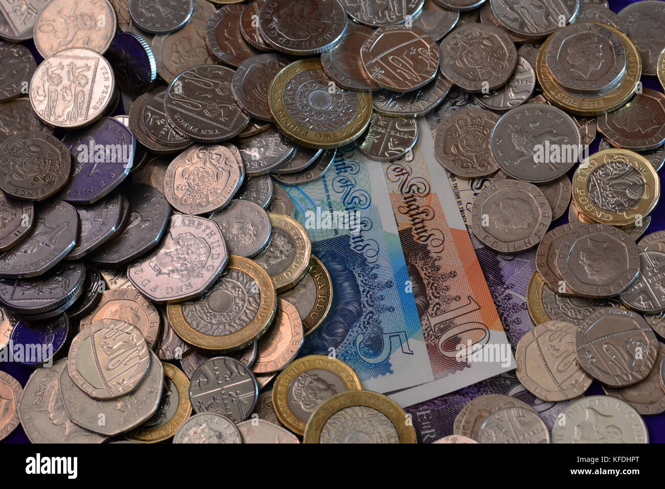 UK argent Banque D'Images