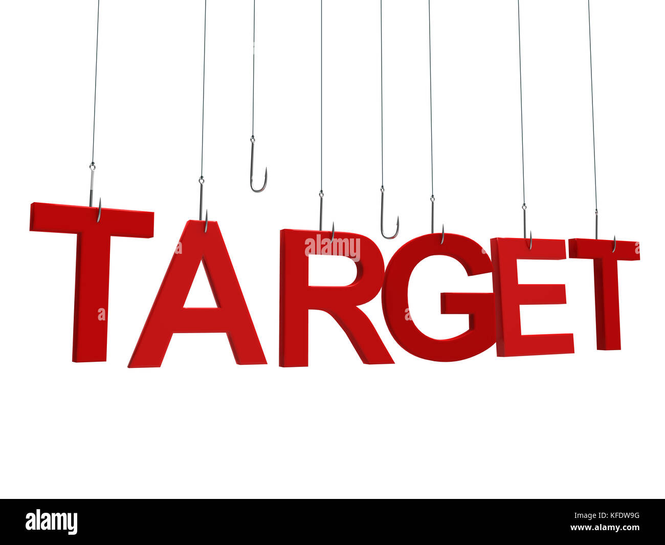Target market text message Banque d'images détourées - Alamy