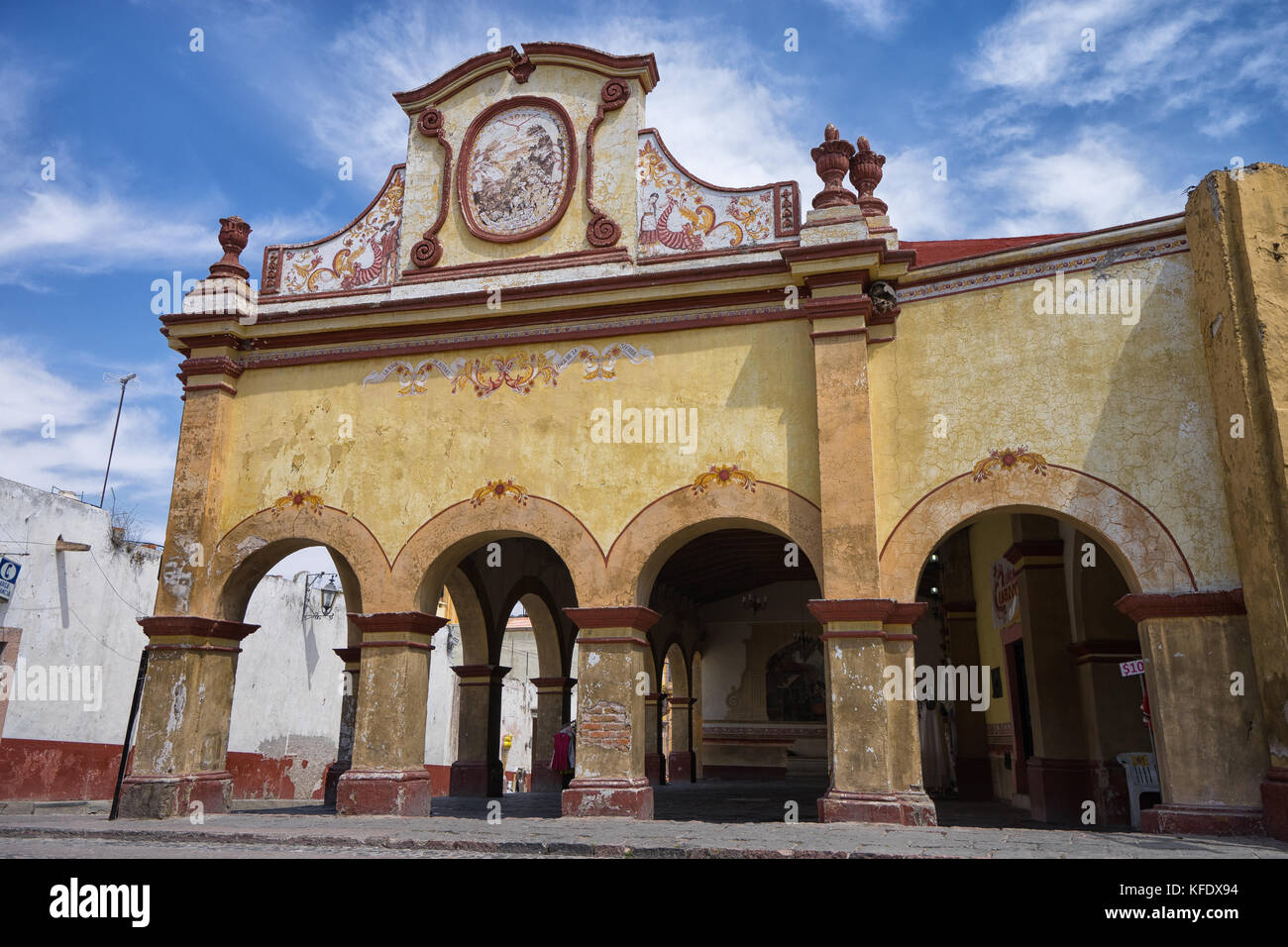 26 février 2016 Bernal, Queretaro, Mexique : historique espagnol Colonial building dans le centre ville historique Banque D'Images