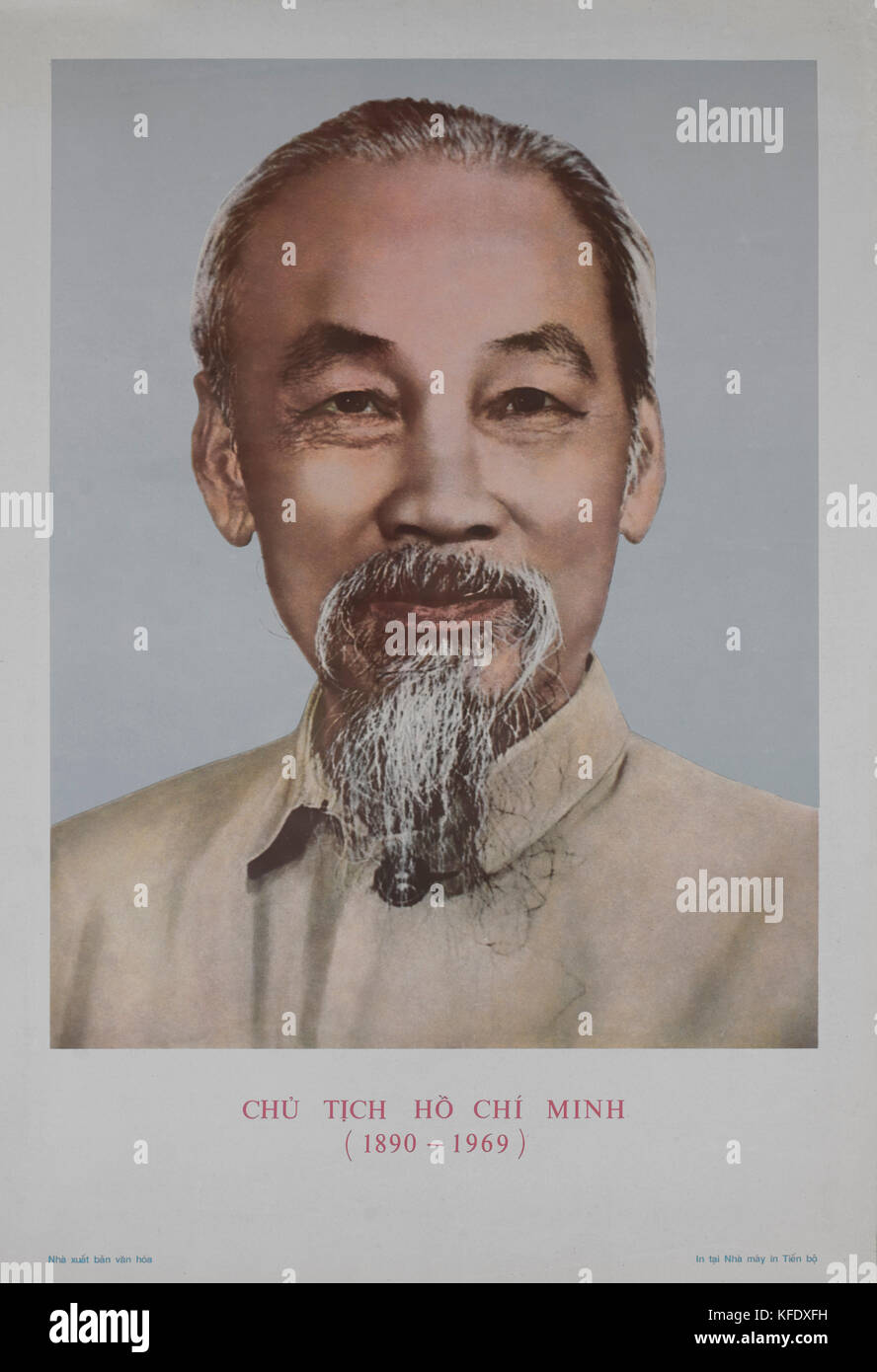 Ho chi minh (1890-1969), leader nationaliste vietnamien, portrait Banque D'Images