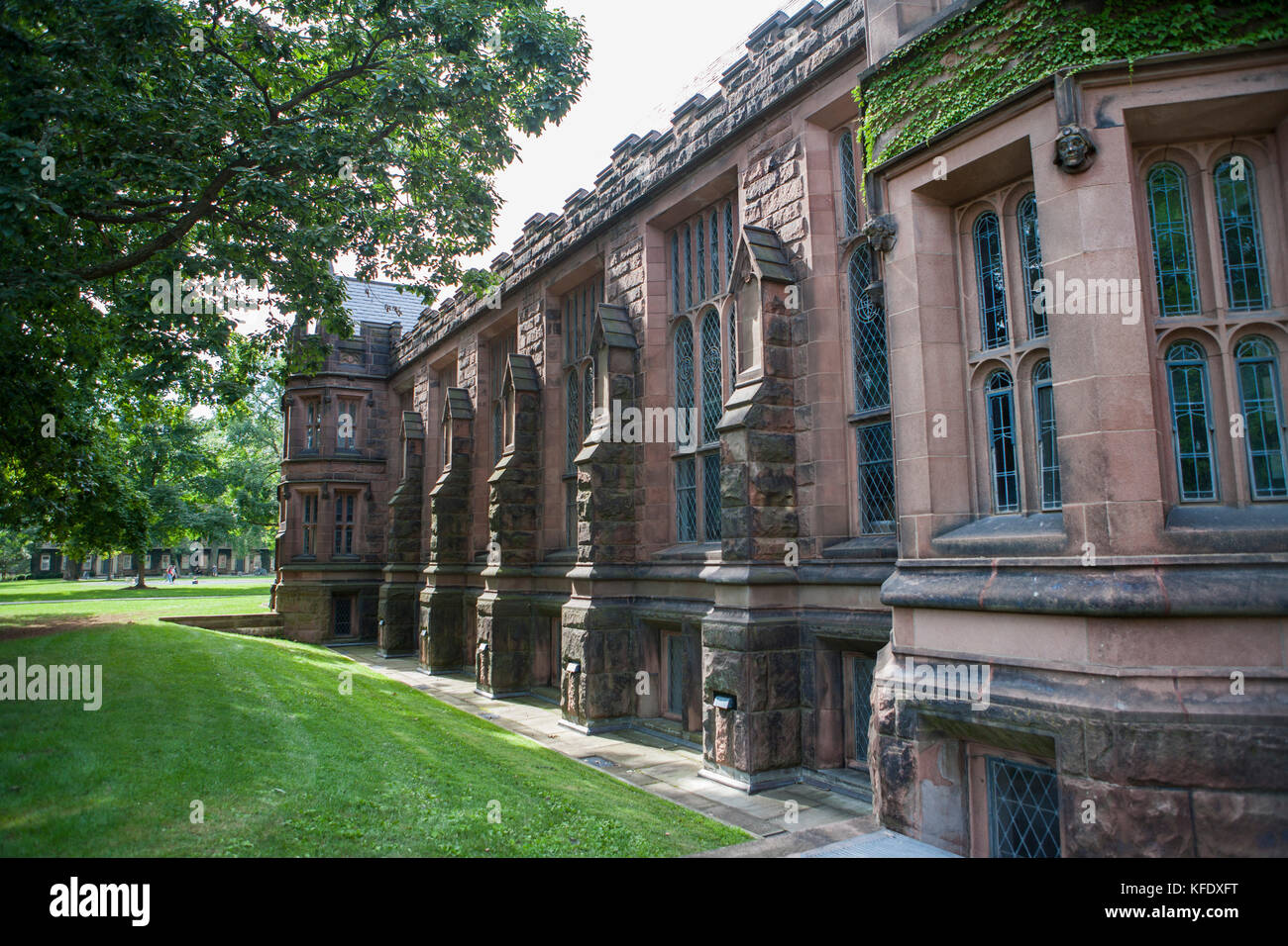 Mur extérieur, à l'est pyne Hall, université de Princeton, Princeton, New Jersey, USA Banque D'Images