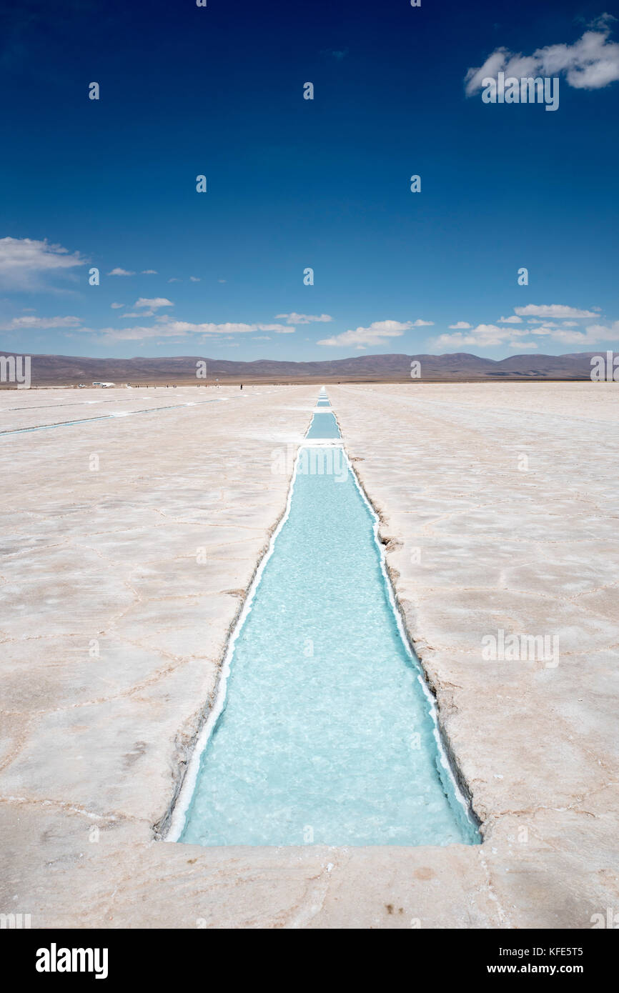 Salinas Grandes salines, Salta, Argentine Banque D'Images Salinas Grandes salines, Salta, Argentine Banque D'Images