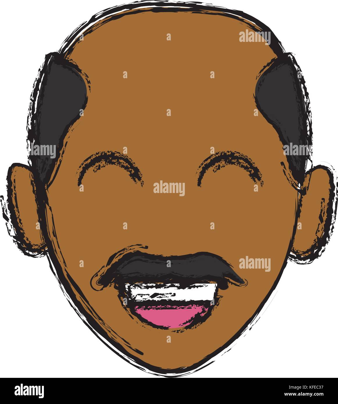 Man smiling cartoon Illustration de Vecteur