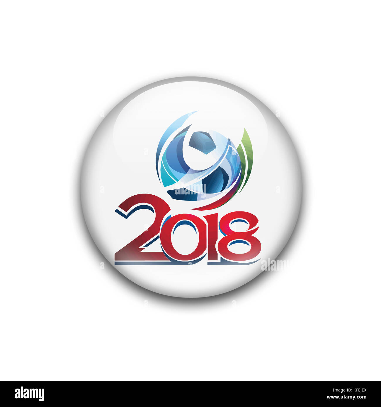 Russie 2018 logo de la coupe du monde de la Fifa Banque D'Images