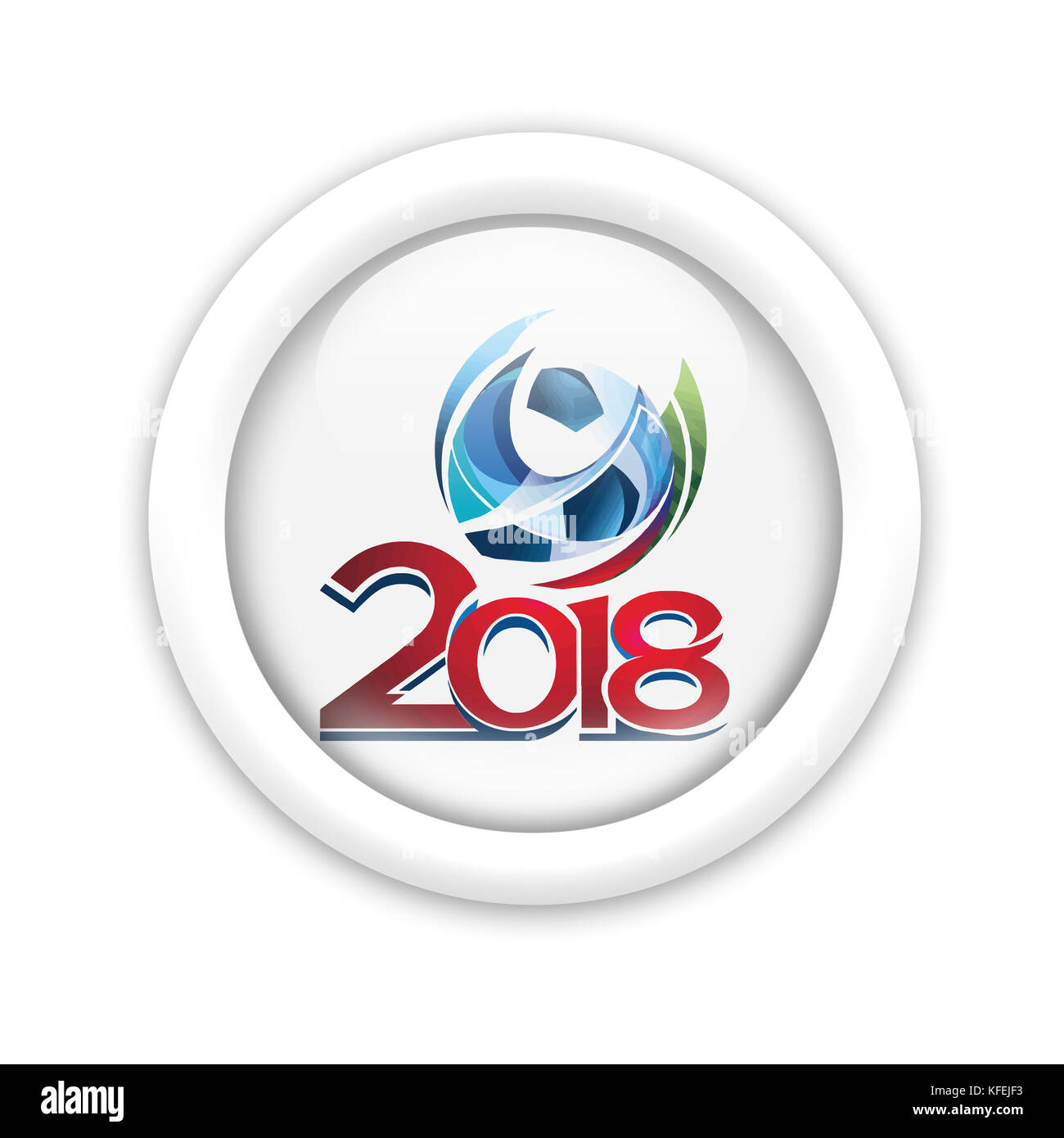 Russie 2018 logo de la coupe du monde de la Fifa Banque D'Images