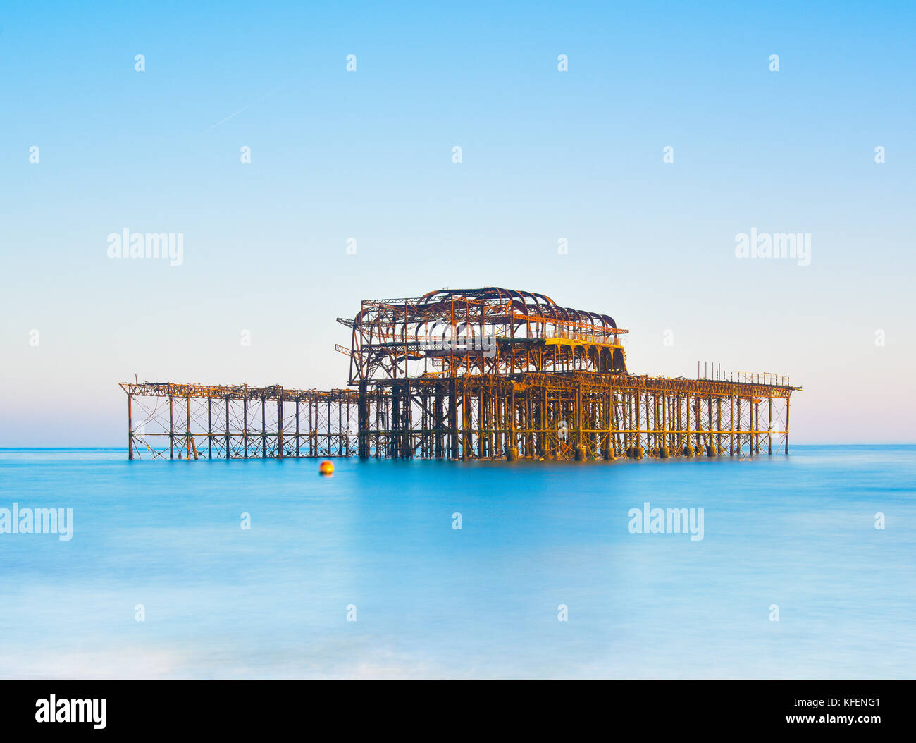 Jetée de l'Ouest, Brighton, Royaume-Uni Banque D'Images