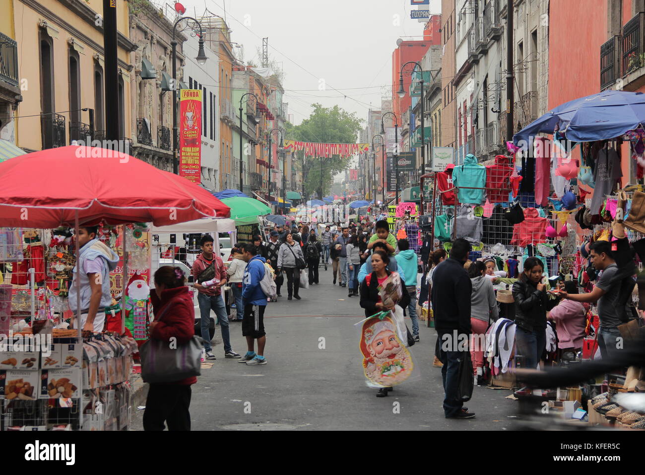 Marché mexicain en cdmx. Banque D'Images