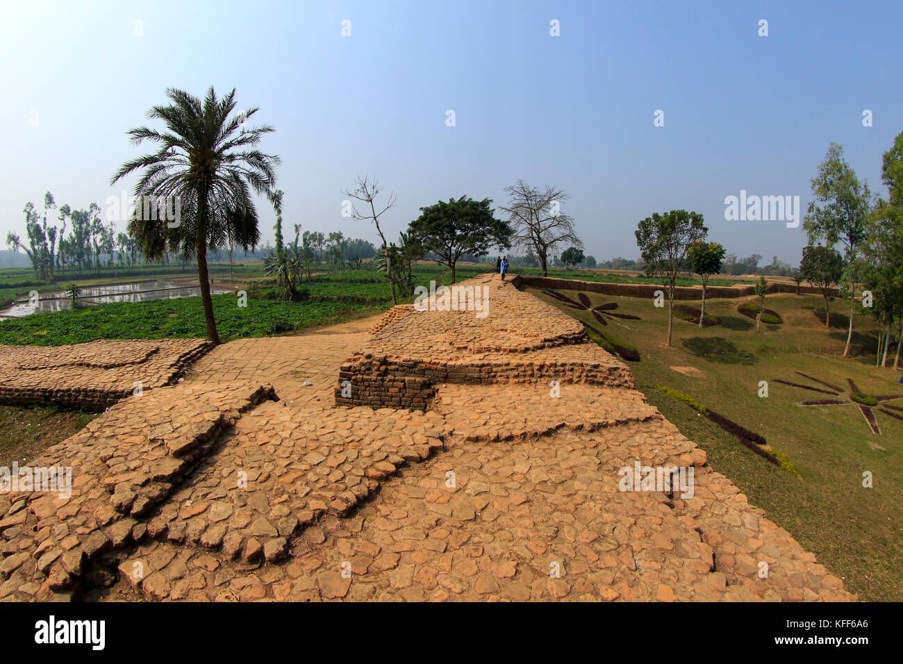 Mahasthangarh est le plus ancien site archéologique au Bangladesh. Il date de 700 avant notre ère et a été l'ancienne capitale de l'pundra royaume. bogra, bang Banque D'Images